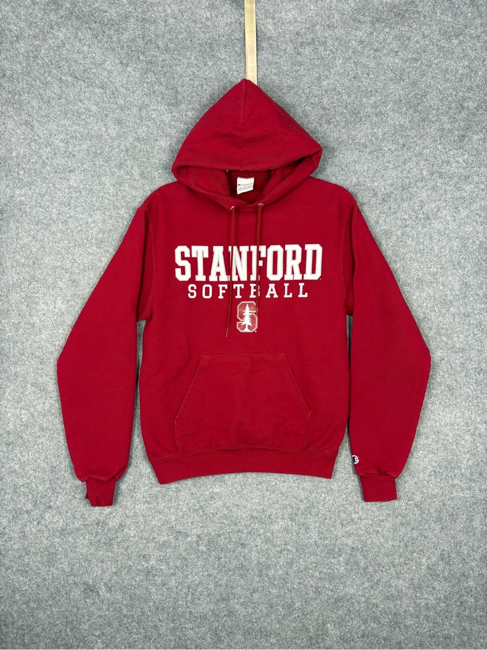 Stanford Softball Champion Red Pullover Hoodie Small